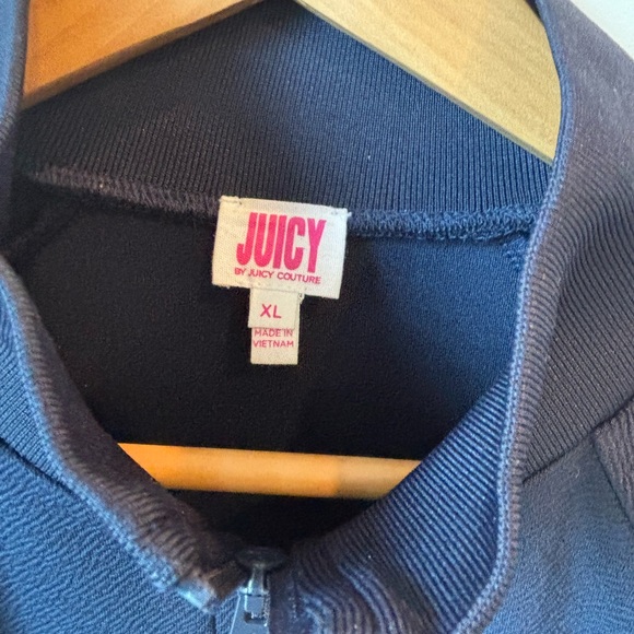 Juicy Couture Tops - Juicy Couture Dark Blue Jacket XL